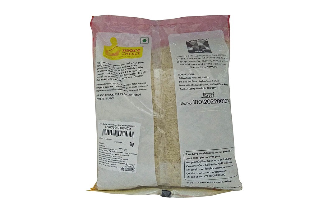More Choice Superior Golden Sella Rice    Pack  1 kilogram
